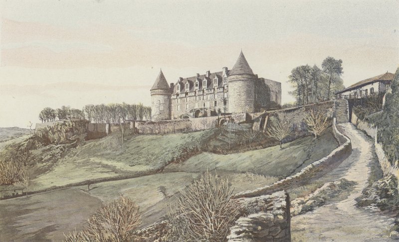 Rochechouart, Castle, General View, Southeast by French Photographer
