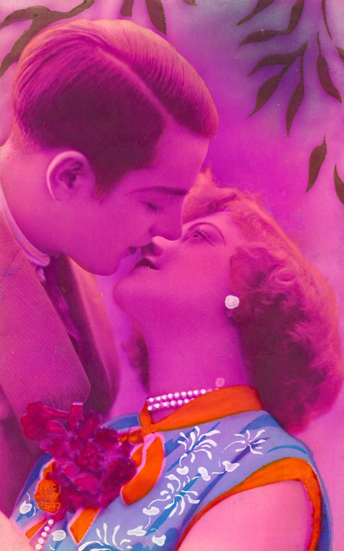 Rose-Tinted Kiss by French Photographer
