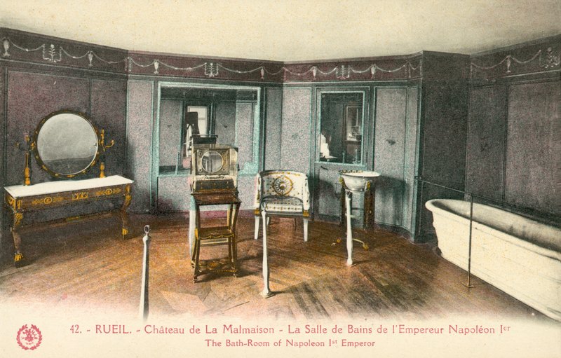 Rueil, Malmaison Castle, Bathroom of Napoleon I by French Photographer
