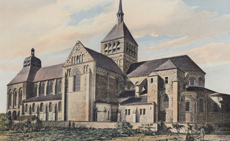 Saint-Benoit-sur-Loire, Abbey Church, Overall South by French Photographer