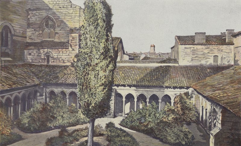 Saint-Emilion, Collegiate Cloister, General View by French Photographer