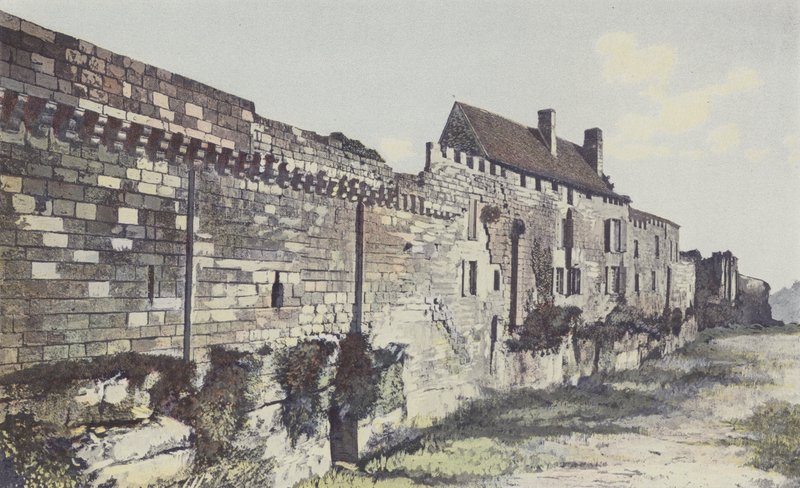Saint-Emilion, Remains of the Ramparts to the Northwest, Malet Residence by French Photographer