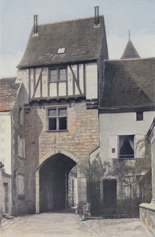 Saint-Epain, Feudal Gate, City Side by French Photographer