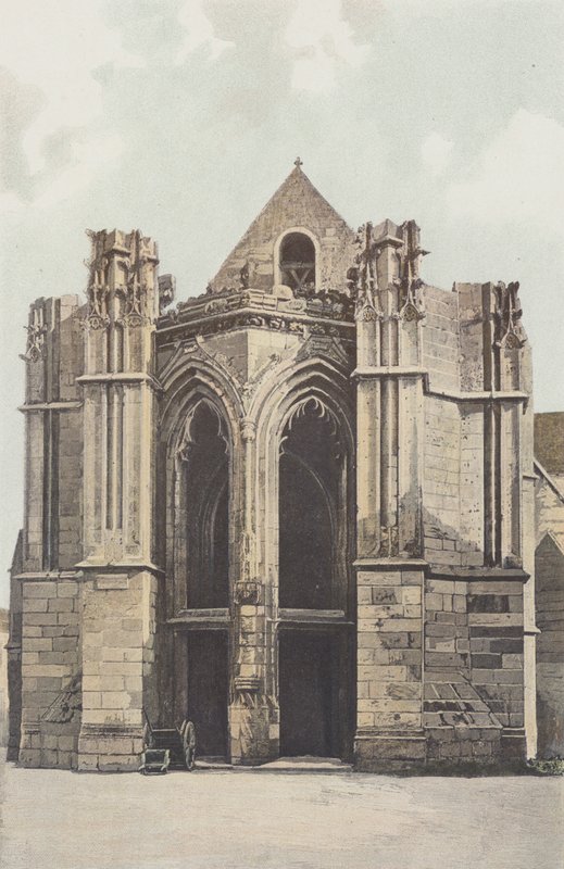 Saint-Just, Church, West View by French Photographer