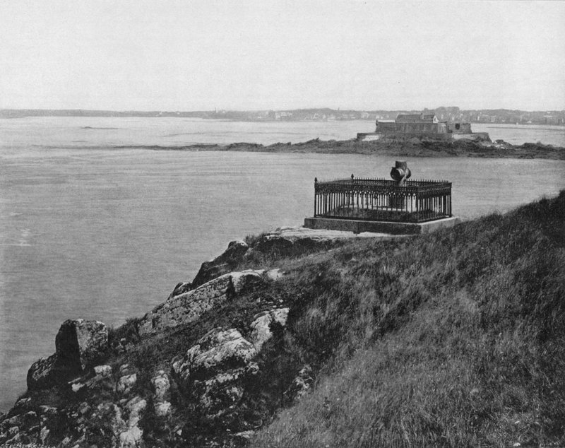 Saint-Malo - The Tomb of Chateaubriand by French Photographer