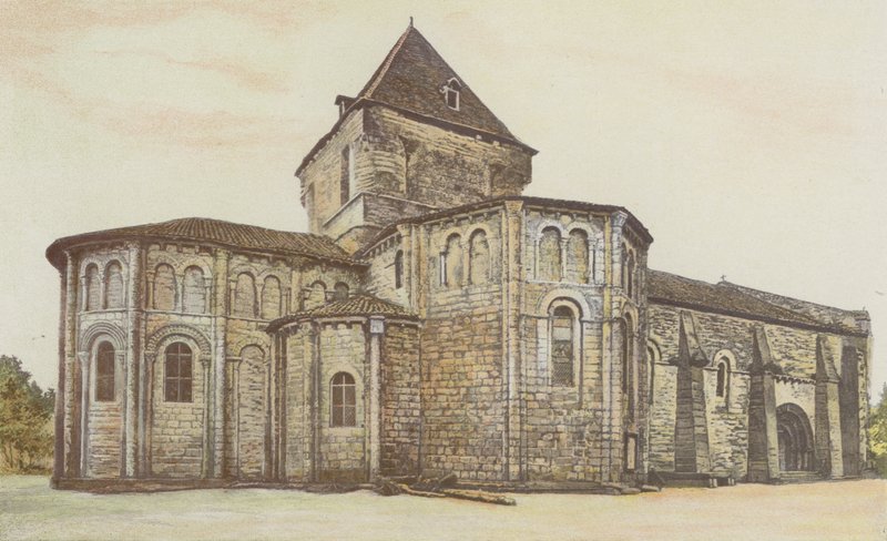 Saint-Maurice, Church, North View by French Photographer
