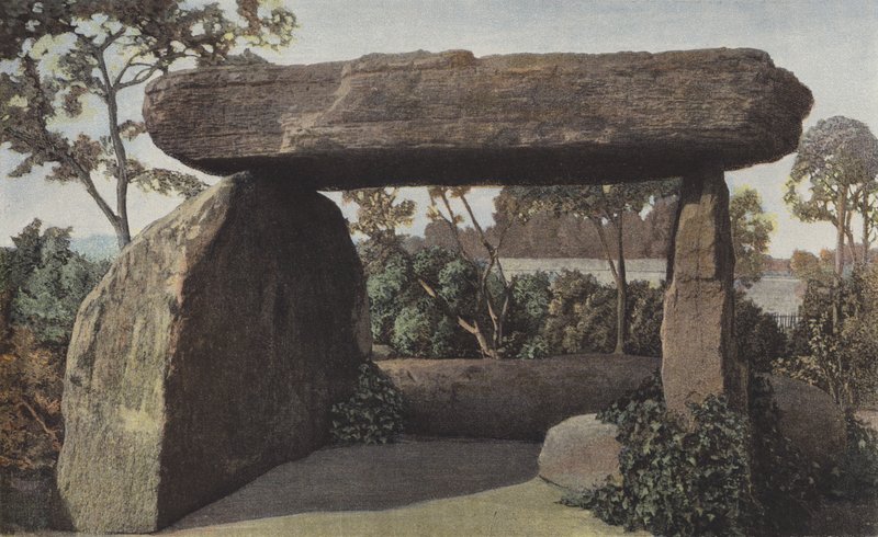 Saint-Nazaire, Dolmen Surrounded by a Square by French Photographer