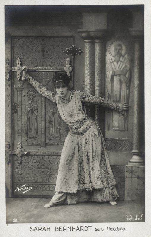 Sarah Bernhardt as Empress Theodora by French Photographer