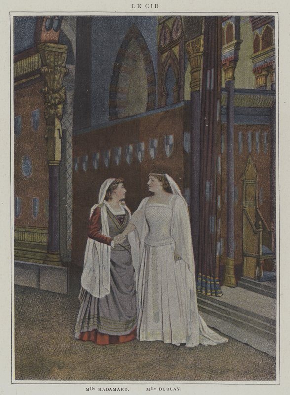 Scene from a Production of Le Cid, by Pierre Corneille by French Photographer