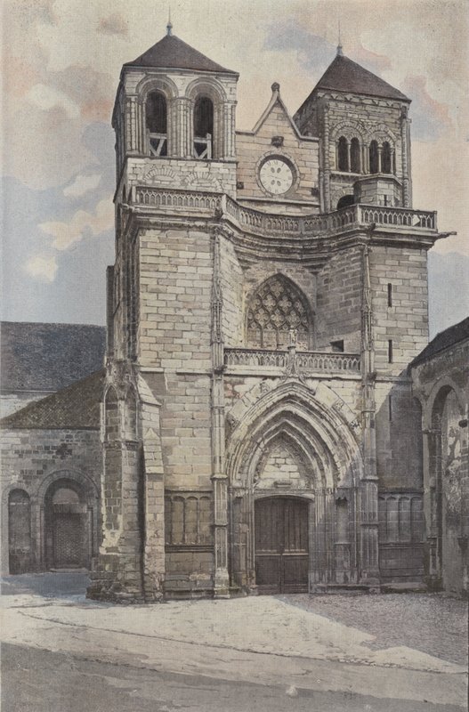 Souvigny, Church, West Facade by French Photographer
