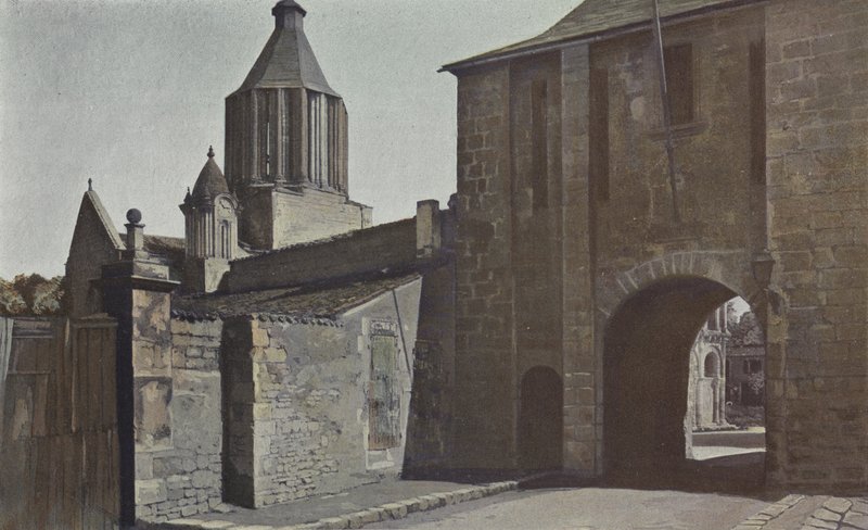 Surgeres, City Gate and Church Bell Tower by French Photographer