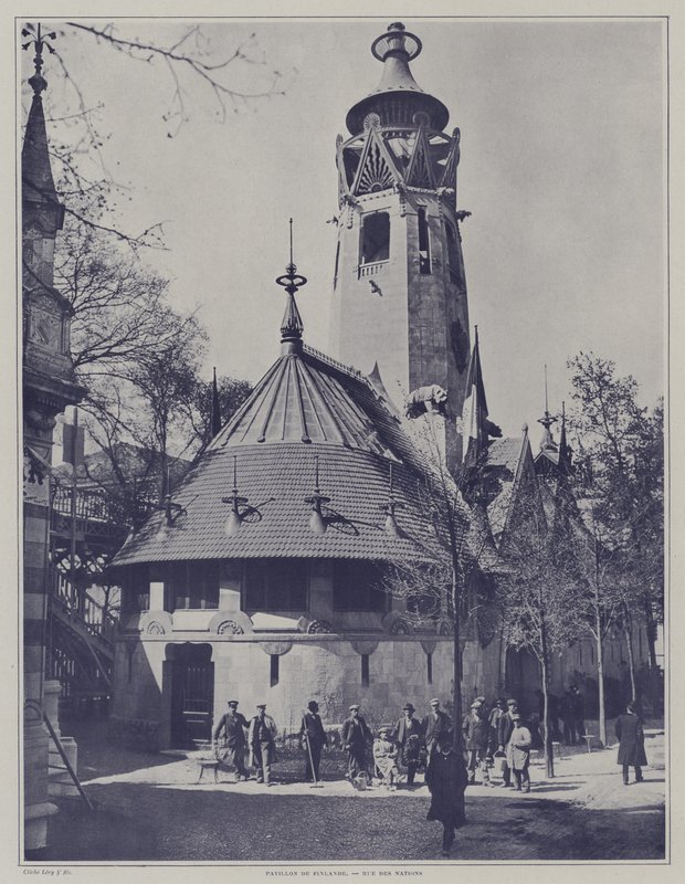 The pavilion of Finland at the Exposition Universelle 1900, Paris by French Photographer