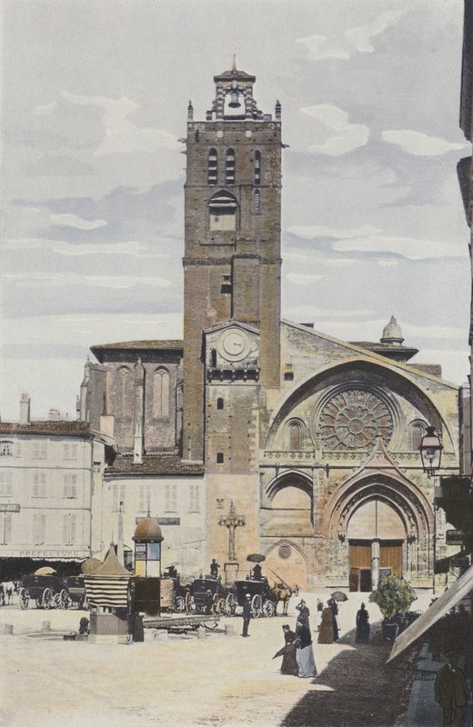 Toulouse, Saint-Etienne Church, West Facade by French Photographer