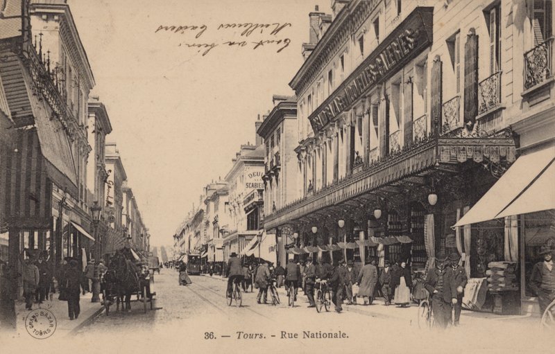 Tours, Rue Nationale by French Photographer