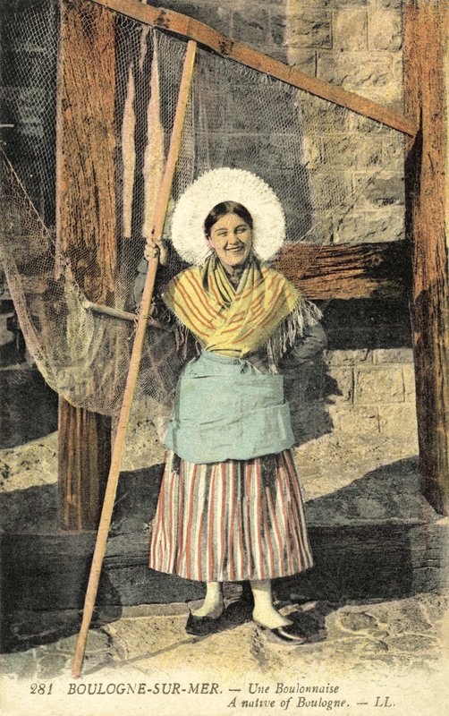 Traditional dress of Boulogne by French Photographer