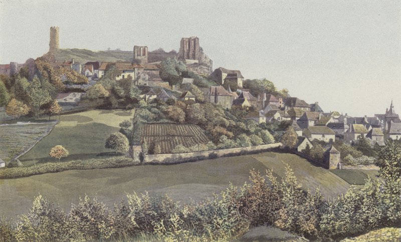 Turenne, View of the Town and Castle, North Side by French Photographer