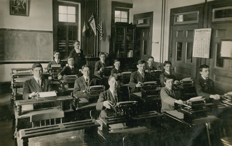 Typewriting Class by French Photographer