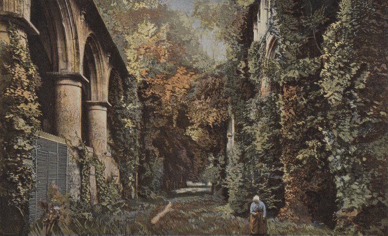 Valmont, Ruins of the Old Abbey by French Photographer