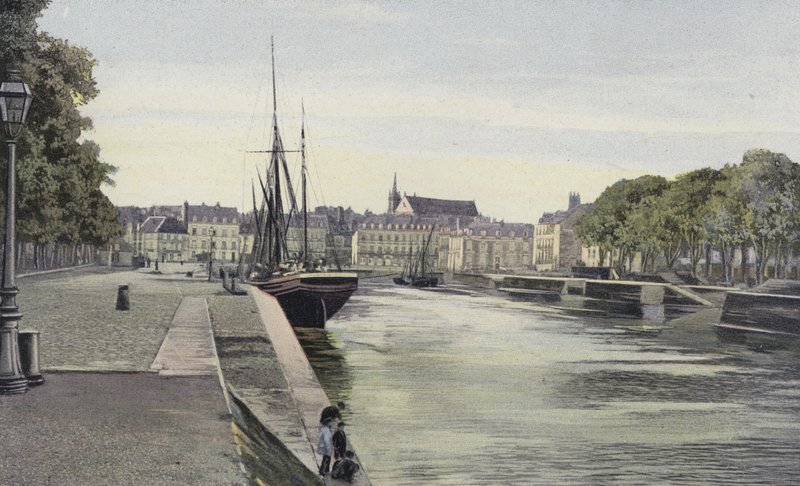 Vannes, The Port and the Promenade of Rabine by French Photographer