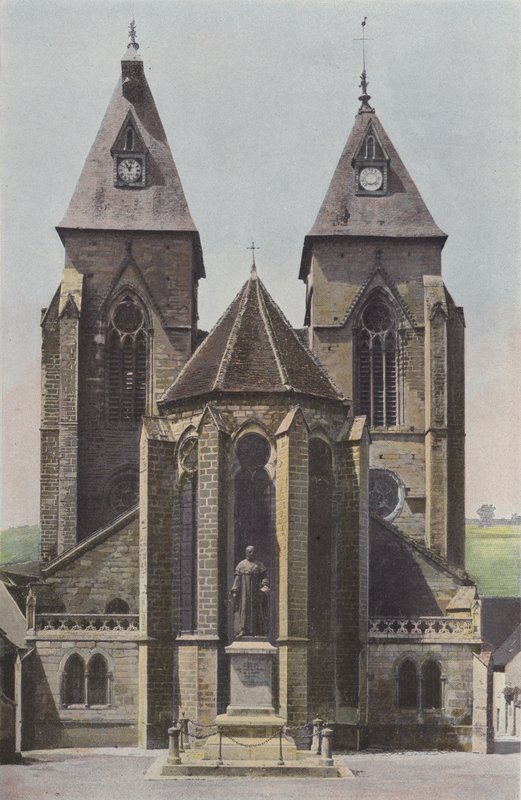 Varzy, Church, Apse and Bell Towers by French Photographer