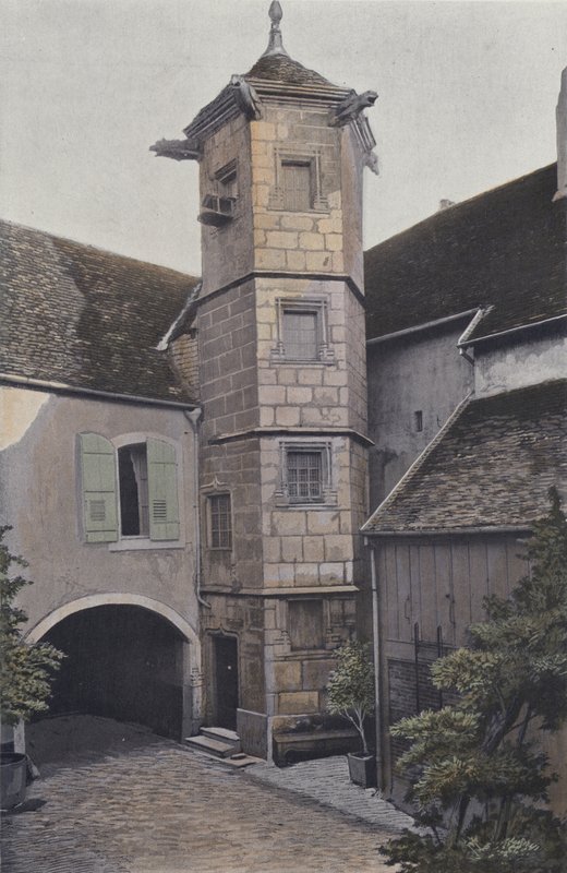 Vesoul, Turret on Boucheries Street by French Photographer