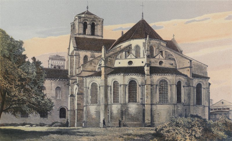 Vezelay, Madeleine Church, Apse, Southeast Side by French Photographer