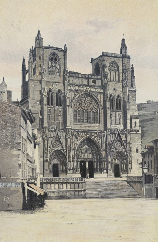Vienne, Saint-Maurice Church, W Facade by French Photographer