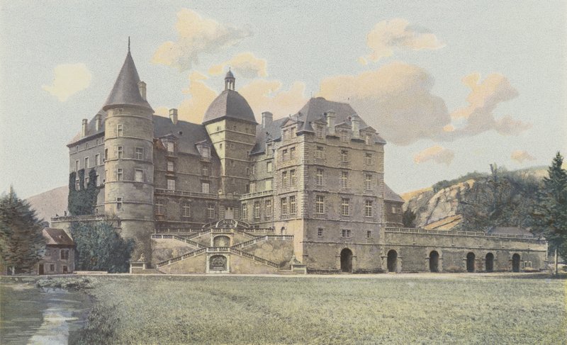 Vizille, Lesdiguieres Castle, View of the Park by French Photographer