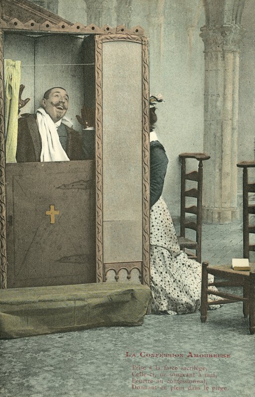 Woman and her confessor by French Photographer