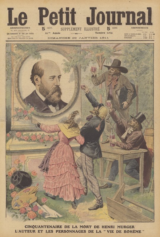 50th Anniversary of the Death of French Author Henri Murger by French School