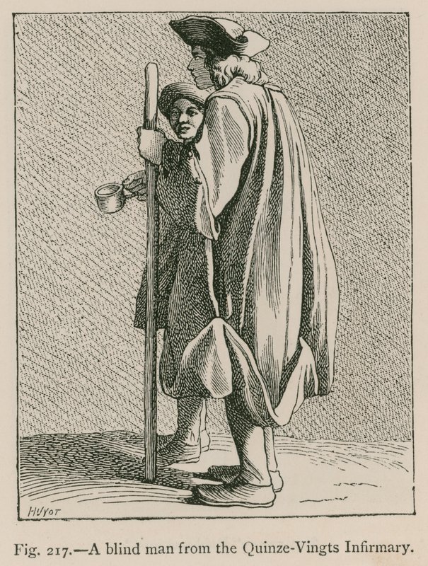 A Blind Man from the Quinze-Vingts Infirmary by French School