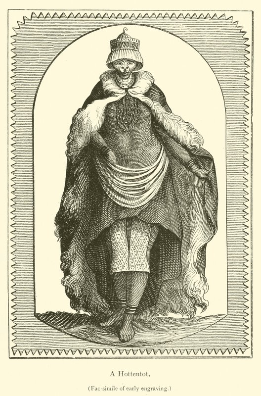 A Hottentot (engraving) by French School