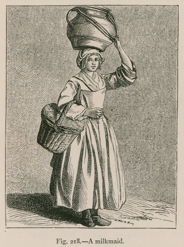 A Milkmaid by French School