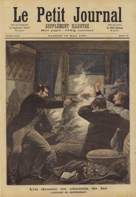 A Drama on the Railway by French School