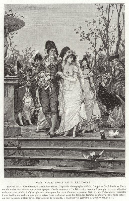 A Wedding under the Directory, 1795-1799 by French School