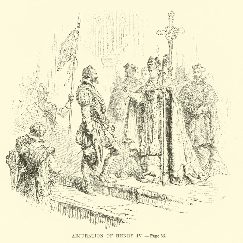 Abjuration of Henry IV by French School