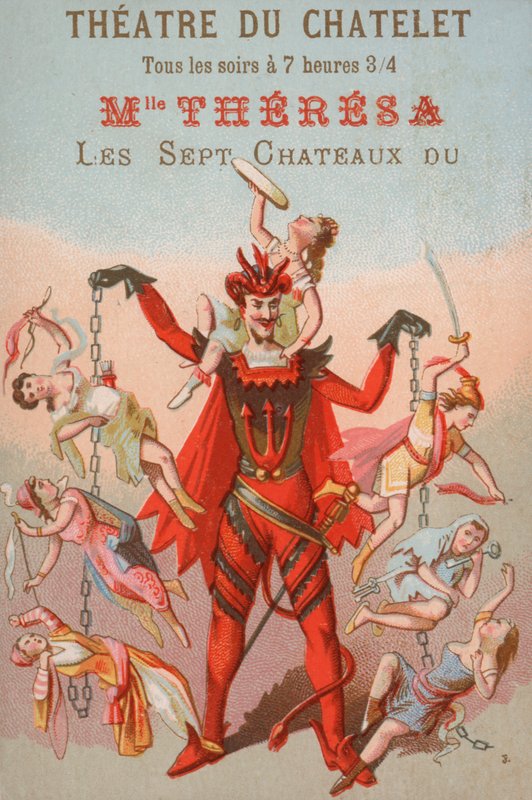 Advertisement for a performance at the Theatre du Chatelet, Paris by French School