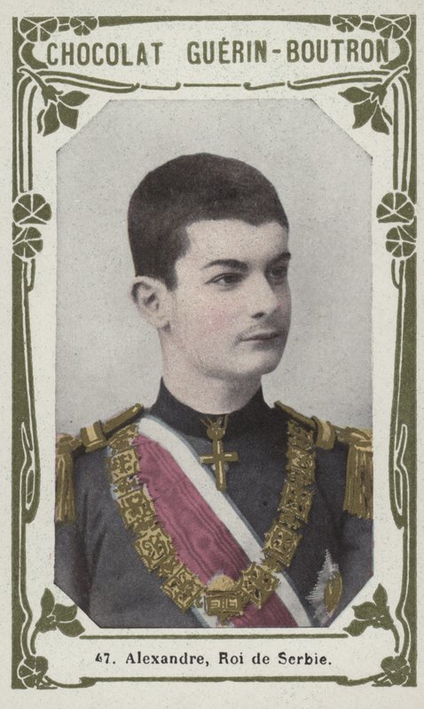 Alexander, King of Serbia by French School