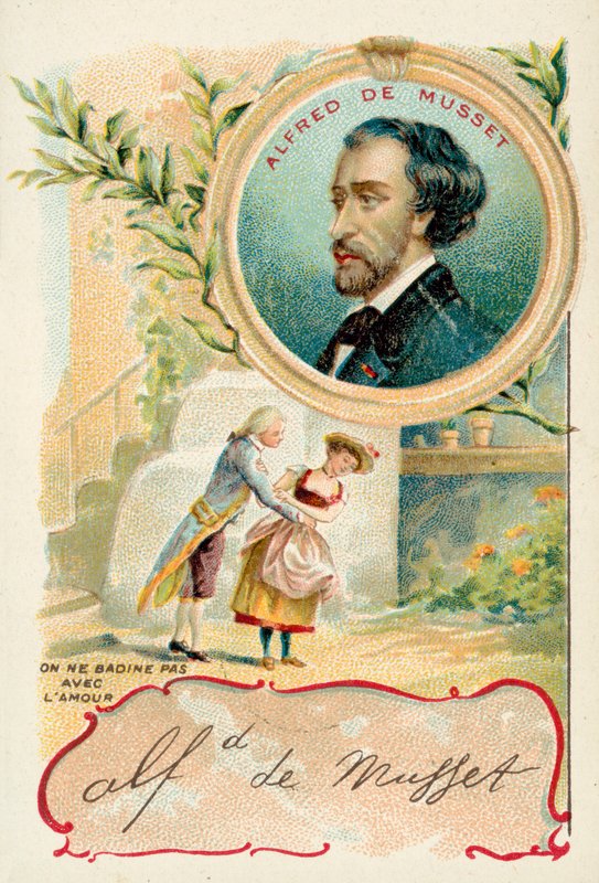 Alfred de Musset, French dramatist, novelist and poet by French School