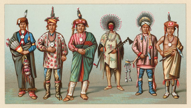 America Costume by French School