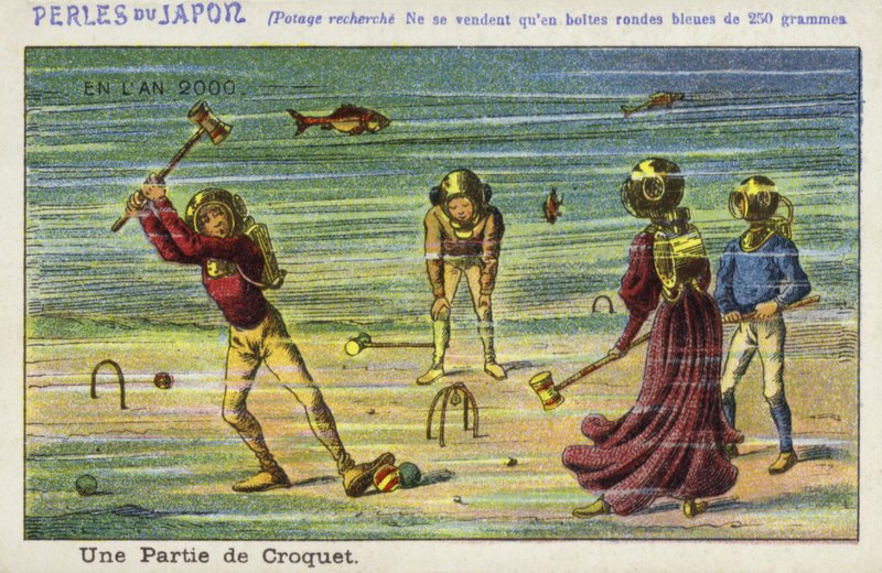 An Underwater Game of Croquet in the Year 2000 by French School