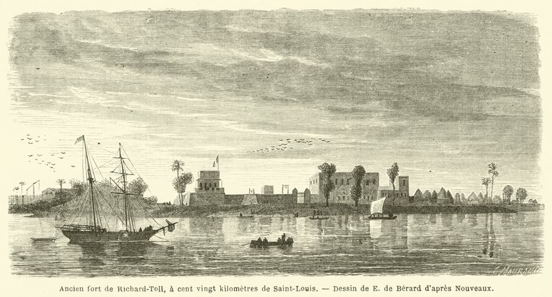 Ancient Fort of Richard-Toll, 120 Kilometers from Saint-Louis (engraving) by French School