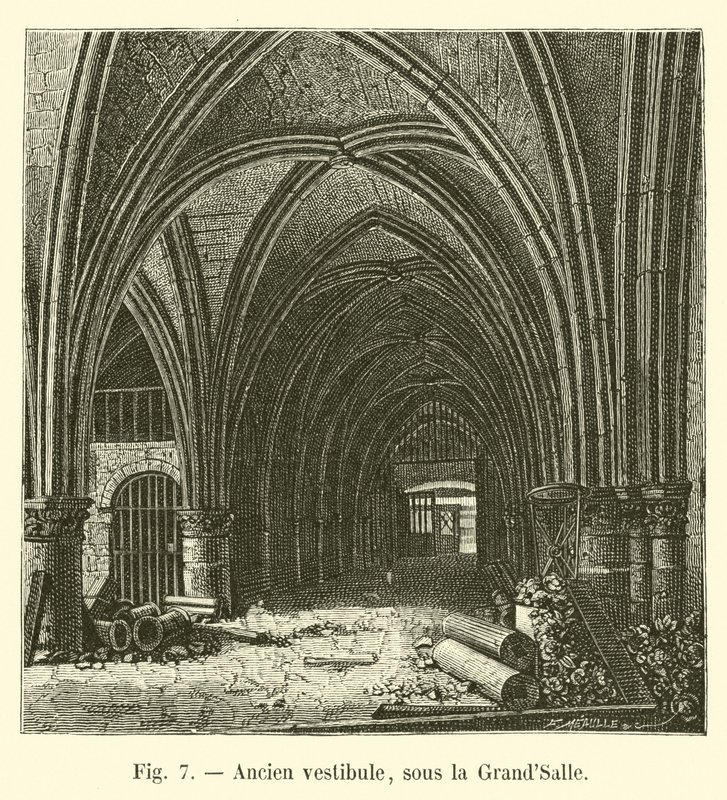 Former vestibule, under the Great Hall by French School