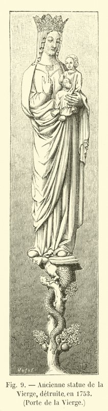 Former Statue of the Virgin, Destroyed in 1753, Door of the Virgin by French School