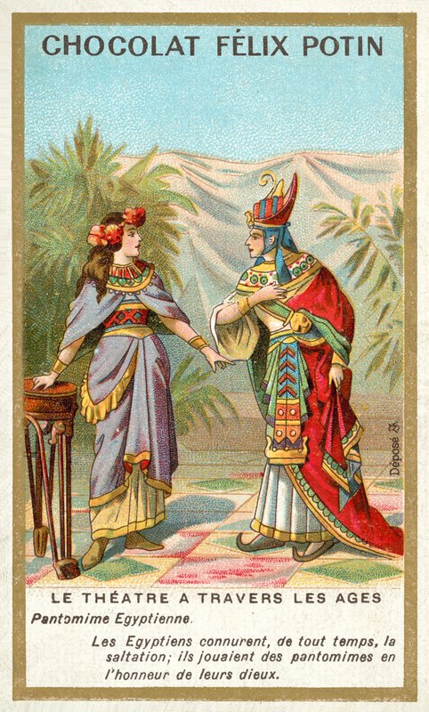 Ancient Egyptian pantomime by French School