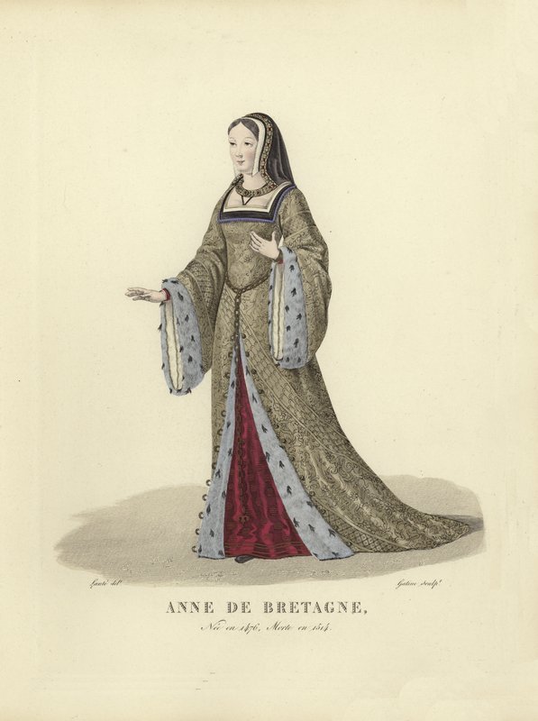 Anne of Brittany, Queen Consort of Charles VIII and Louis XII of France by French School