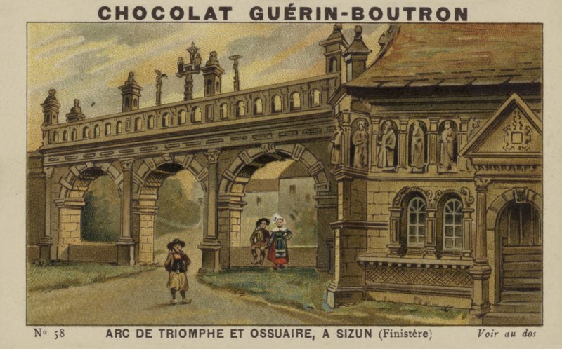 Triumphal Arch and Ossuary, Sizun, Finistere by French School