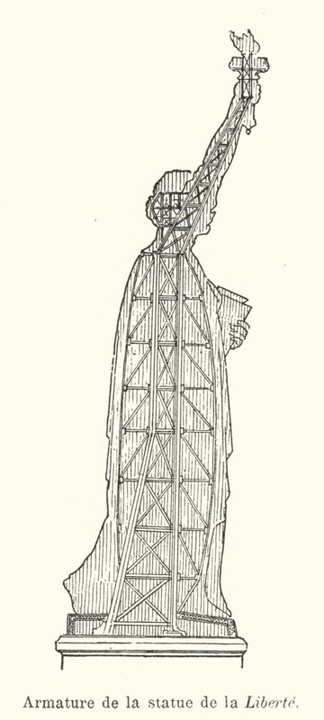 Armature of the Statue of Liberty by French School