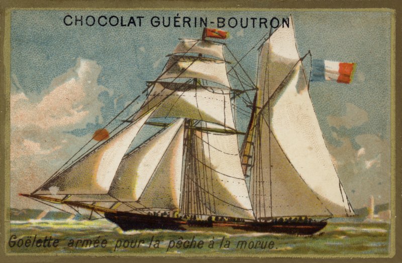 Armed Cod Fishing Schooner by French School