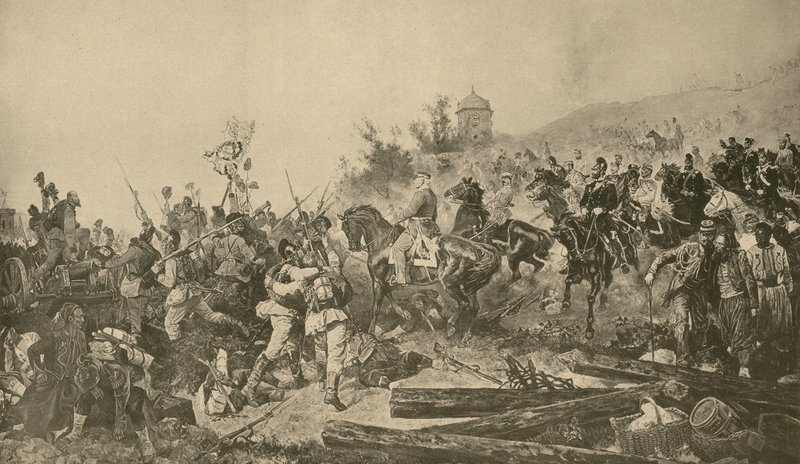 Arrival of Bavarian troops before Paris, Franco-Prussian War, September 1870 by French School
